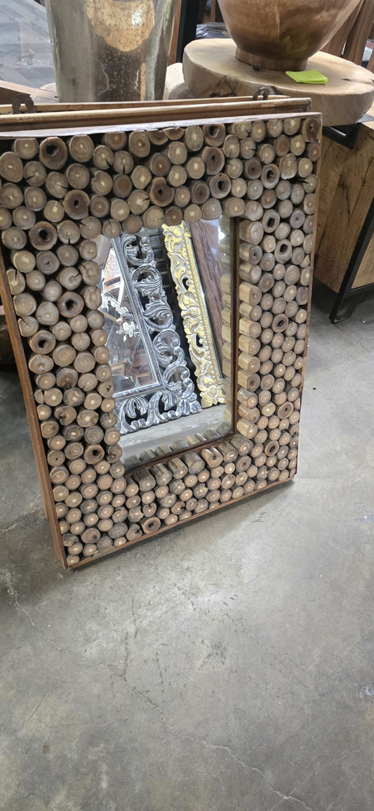 #27 Monkeypod Branch Mirror – 24" x 37"