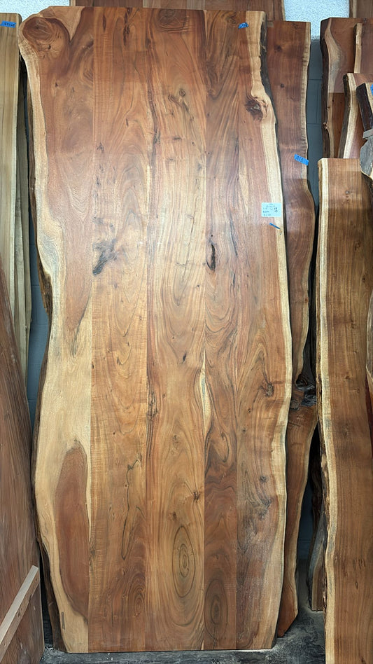 Live Edge Acacia Table #316 – 108" x 38–43"