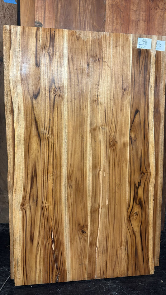Live Edge Teak Table #323 – 60" x 33–34"