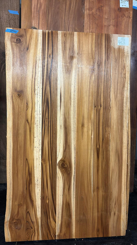 Live Edge Teak Table #324 – 60" x 35–37"