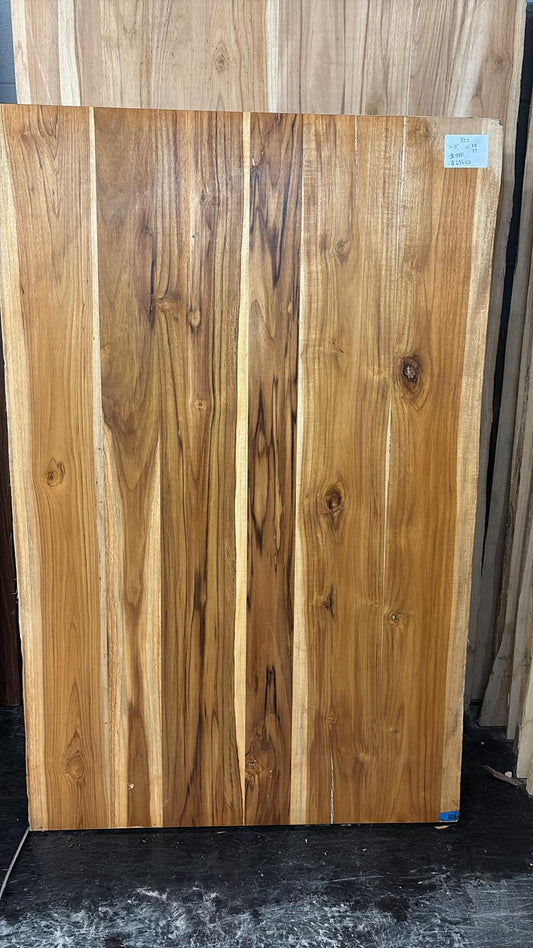 Live Edge Teak Table #327 – 60" x 38–39"