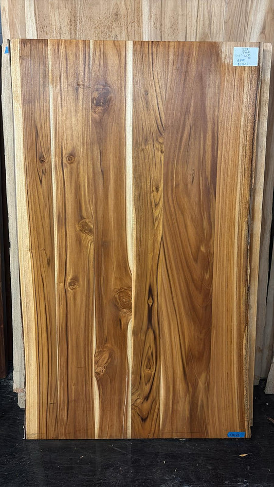 Live Edge Teak Table #328 – 60" x 34–36"