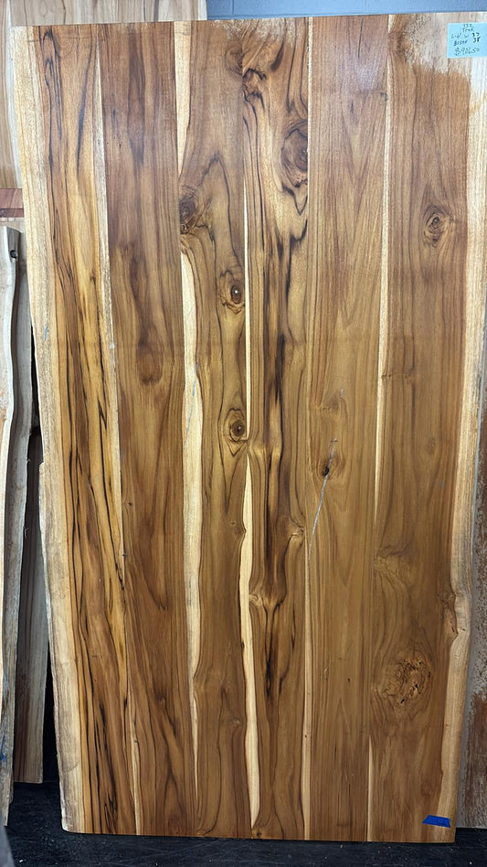 Live Edge Teak Table #332 – 72" x 37–38"