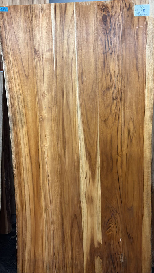 Live Edge Teak Table #333 – 72" x 35–36"