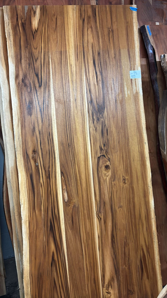 Live Edge Teak Table #341 – 96" x 39–41"