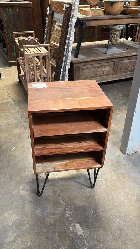 Acacia Nightstand/Cabinet #63 â 28"H x 18"L x 15"D