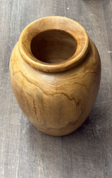 Guci Teak Vase H16" W18"