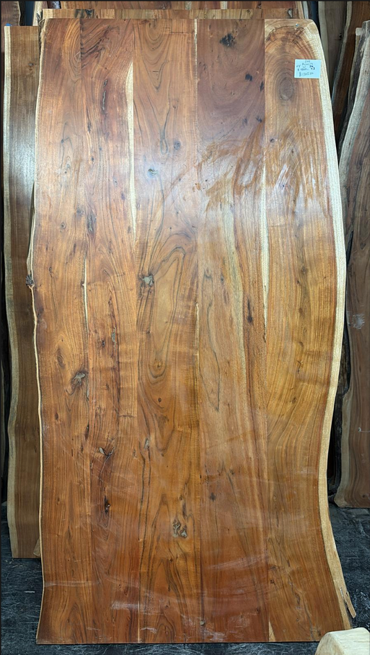 Live Edge Acacia Table #309 – 84" x 36–43"