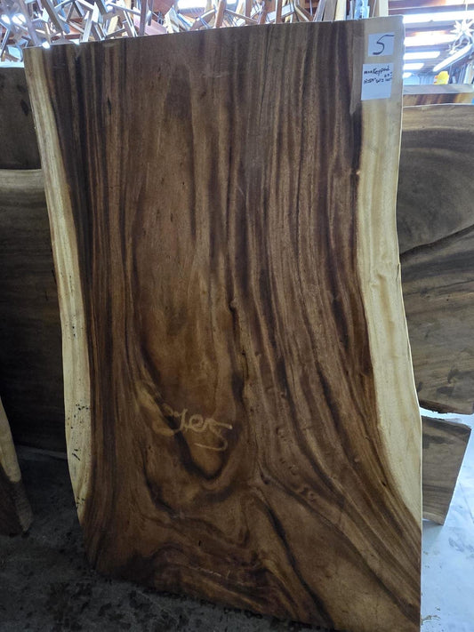 Live Edge Monkeypod Table #5 – 59" x 24–36.5"