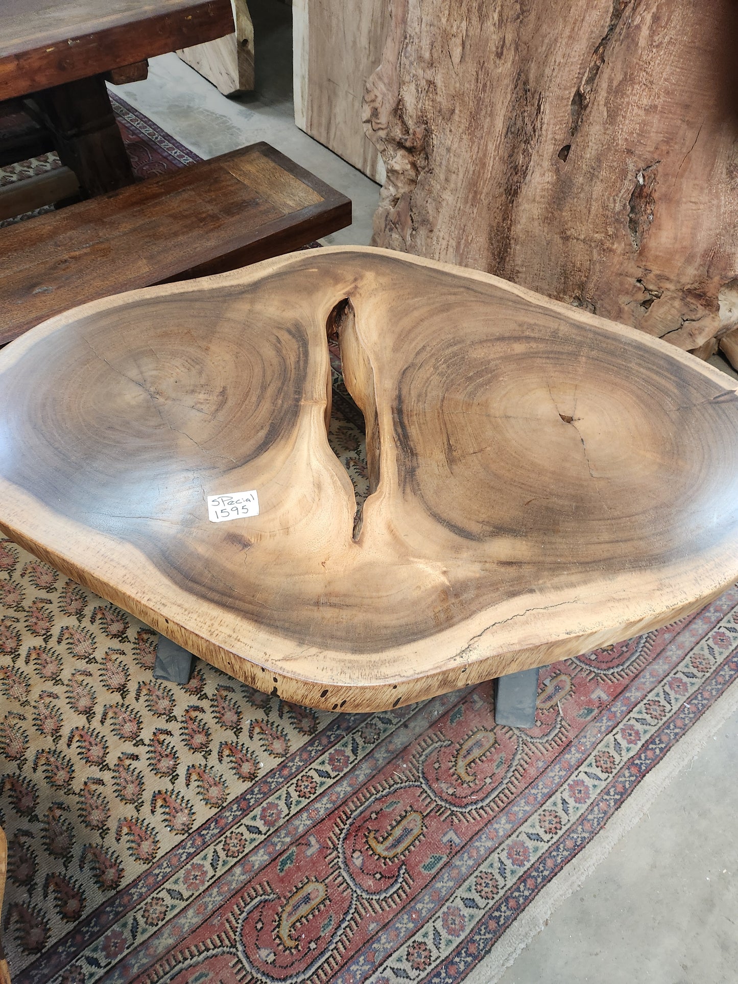 Live Edge Monkeypod Table #218 – 36" x 46" ready made