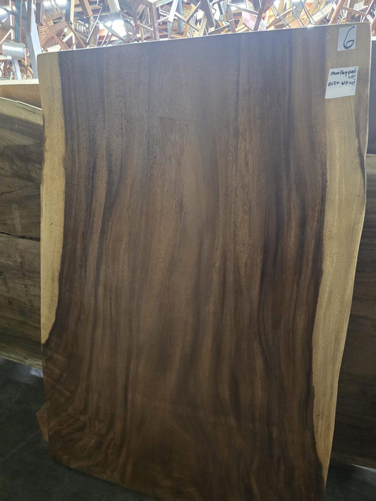 Live Edge Monkeypod Table #6 – 59" x 24–36.5"