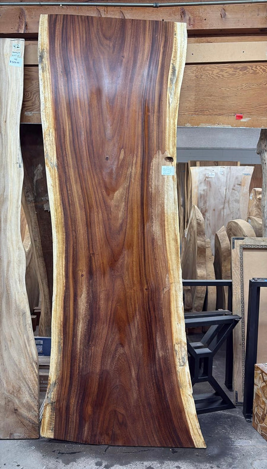 Live Edge Monkeypod Table #74 – 92" x 35–38"