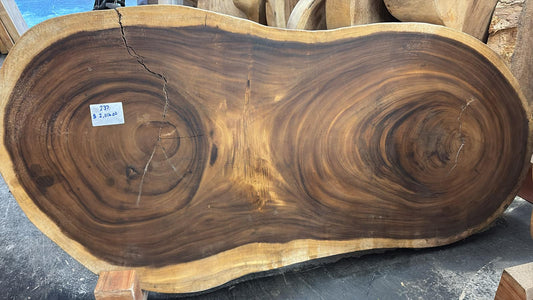 Live Edge Monkeypod Slab #237 – 35" x 68"
