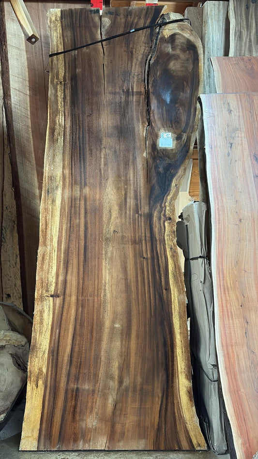 Live Edge Monkeypod Table – #91 – 34"–41" x 114"