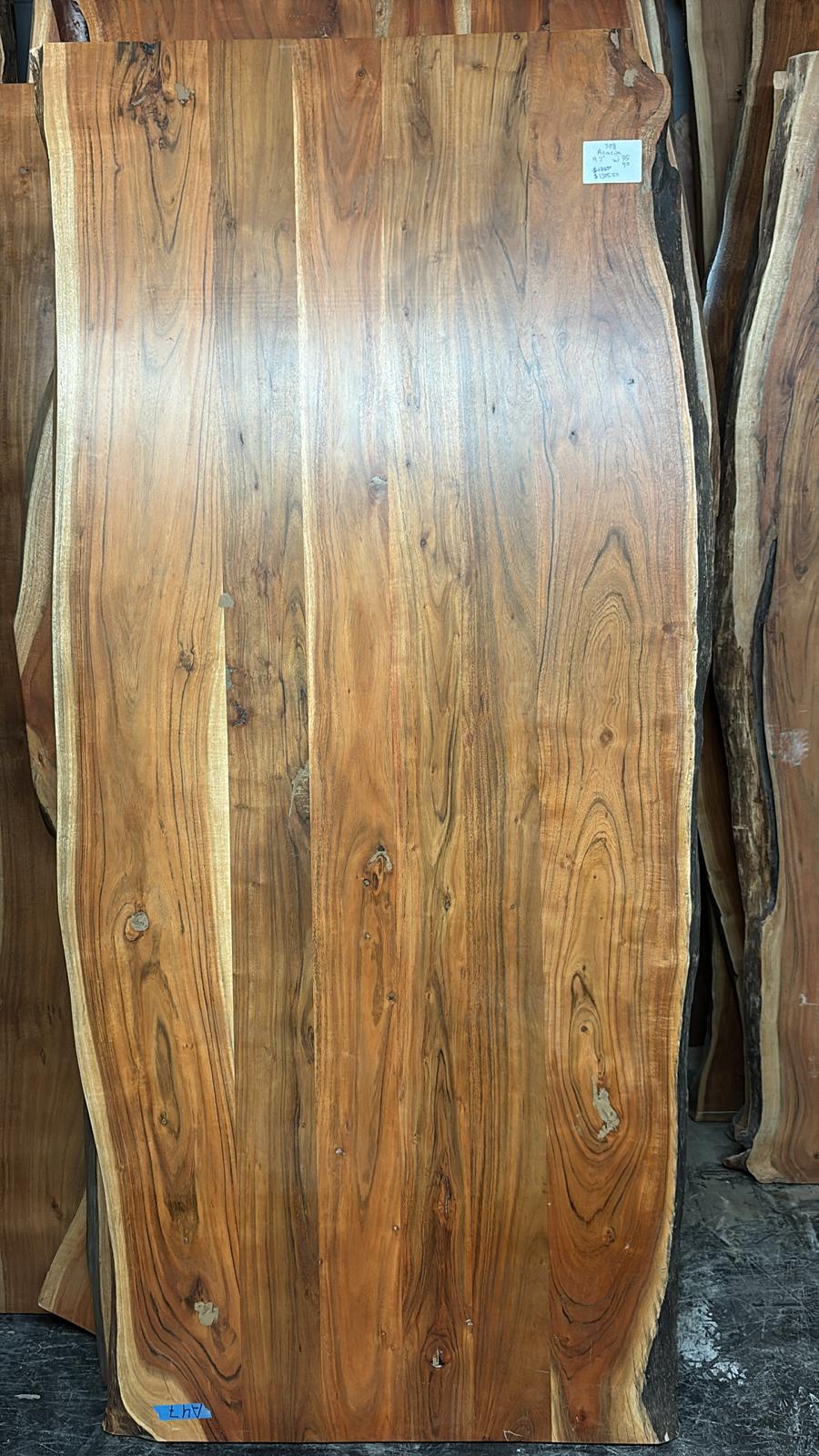 Live Edge Acacia Table #308 – 84" x 35–40"