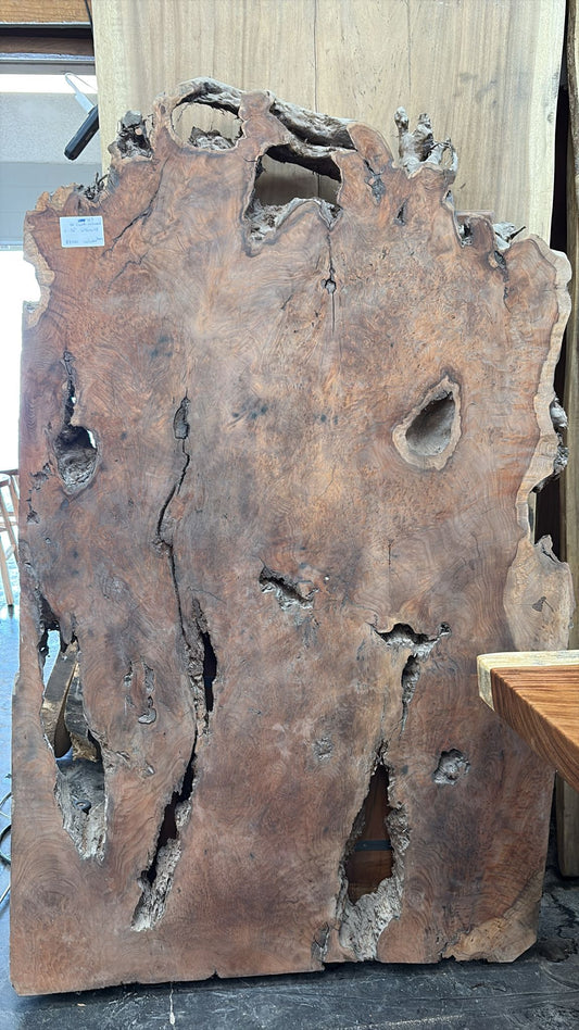 Live Edge Old Growth Redwood Slab #187 – 76" x 46–48"