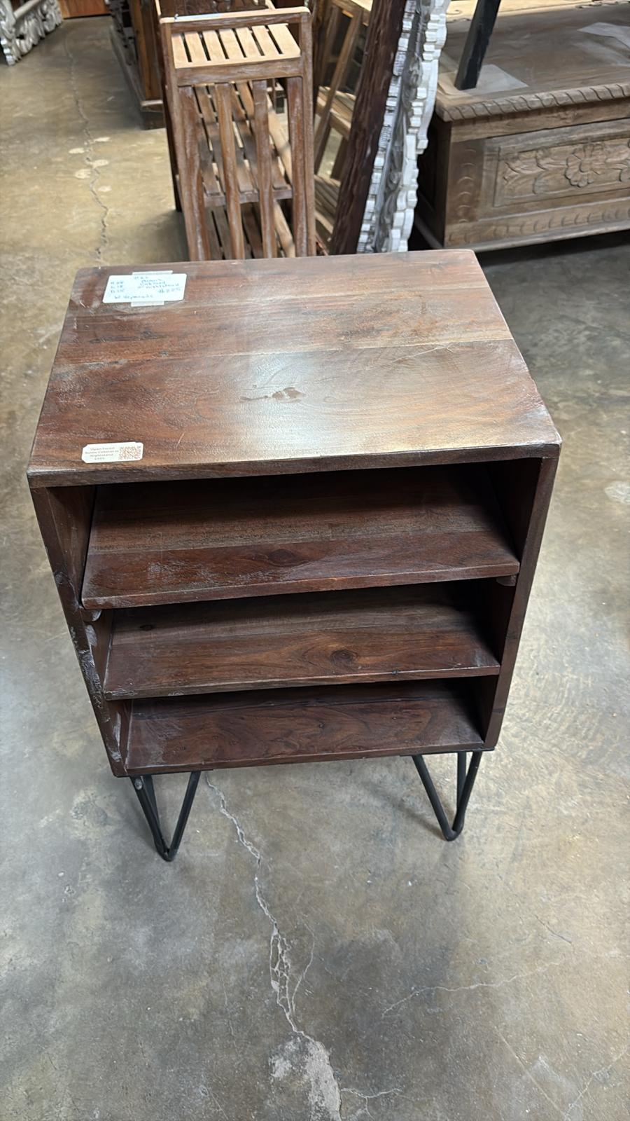 Acacia Nightstand/Cabinet #66 – 28"H x 18"L x 15"D