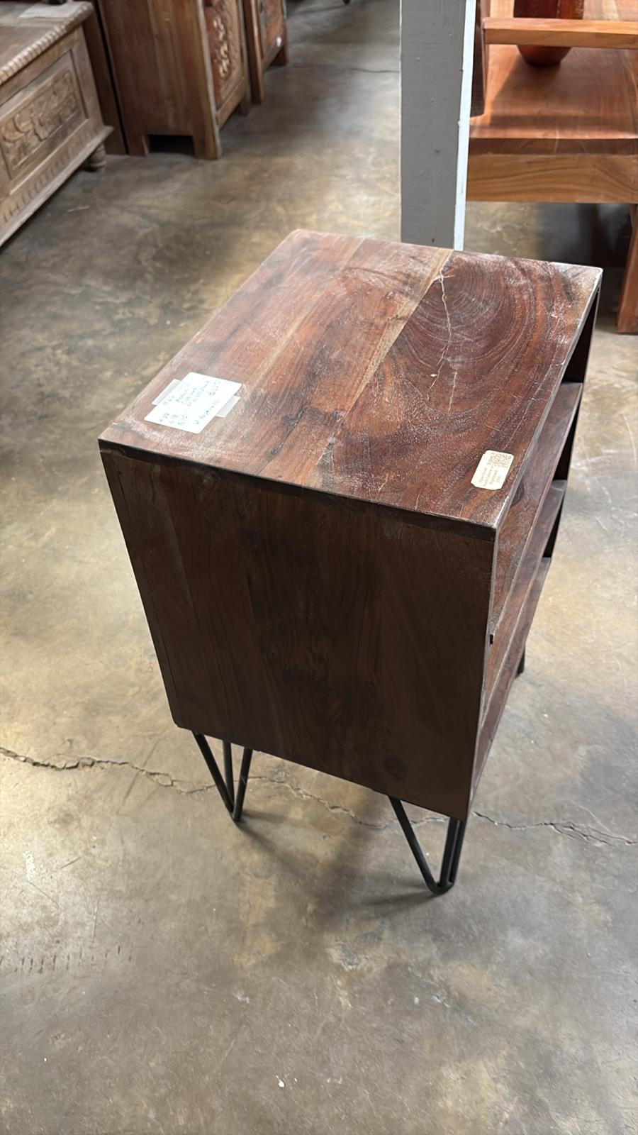 Acacia Nightstand/Cabinet #66 – 28"H x 18"L x 15"D