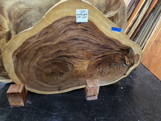 Live Edge Monkeypod Table #213 – 33" x 45"