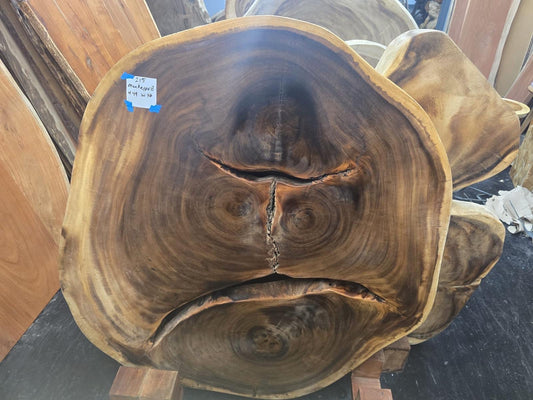 Live Edge Monkeypod Table #215 – 44" x 46"
