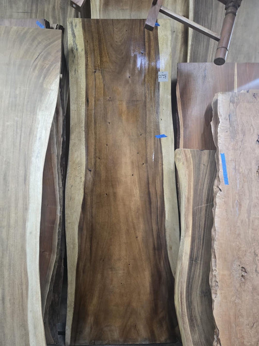 Live Edge Monkeypod Table #71 – 96" x 28–31"